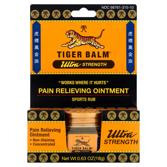 Tiger Balm Ultra Strength 0.63 oz (Pack of 5)